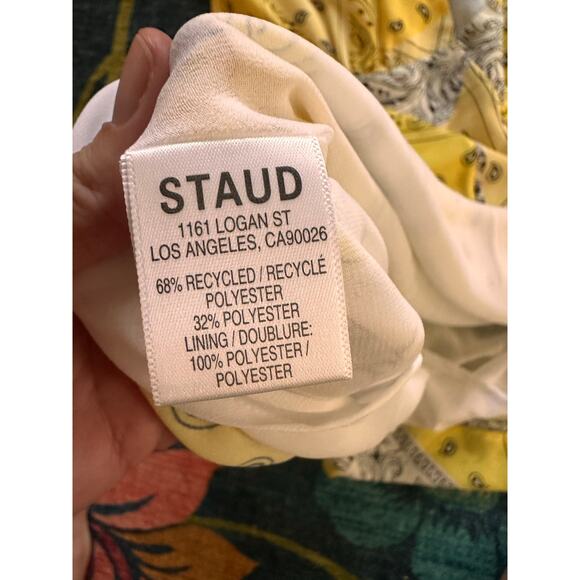 Staud Milla Printed Mini Dress Size 10 - Picture 6 of 6